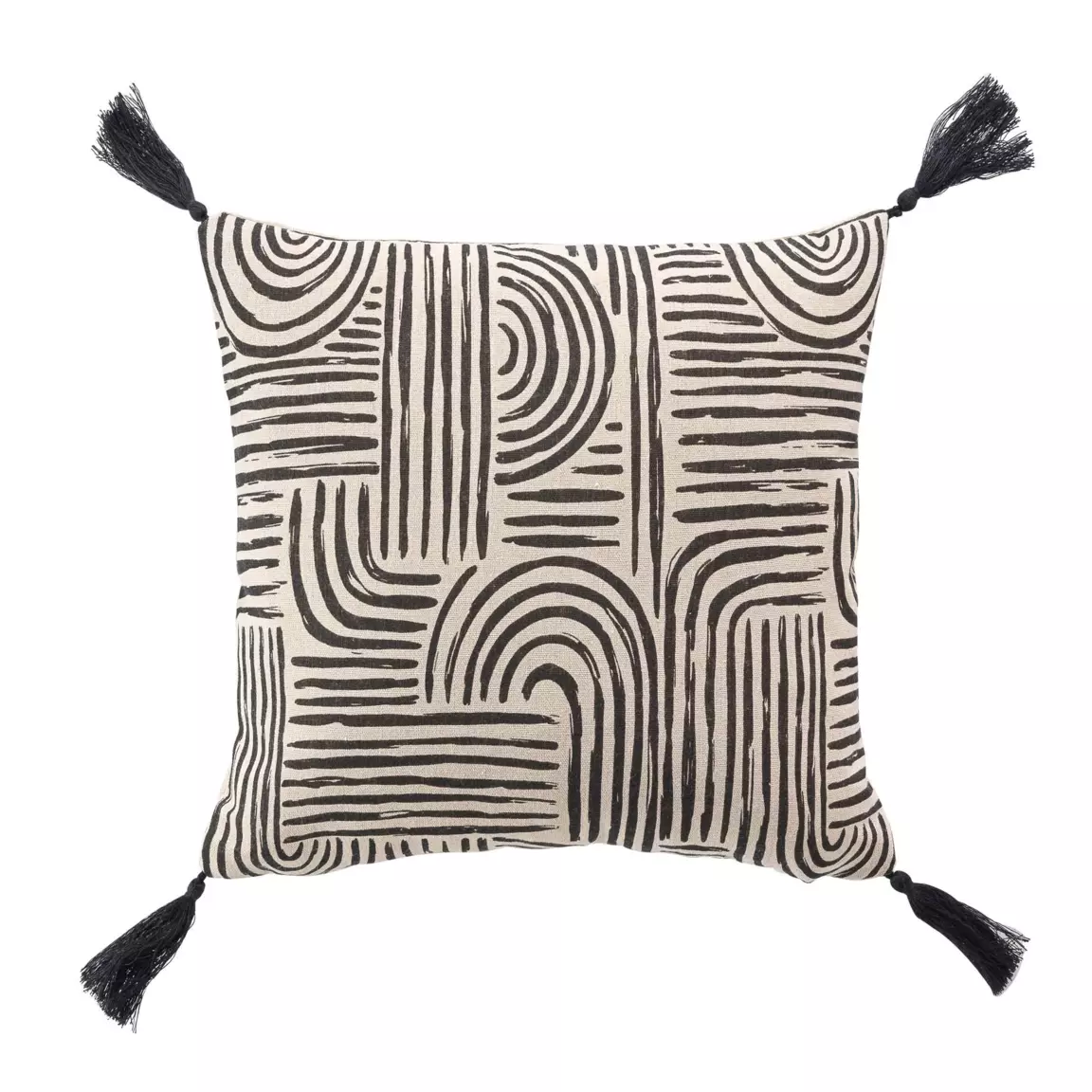Coussin carré (45 x 45 cm) Pandore Noir