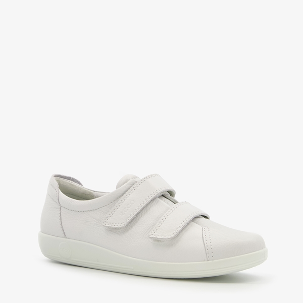 Ecco Soft 2.0 leren dames sneakers wit