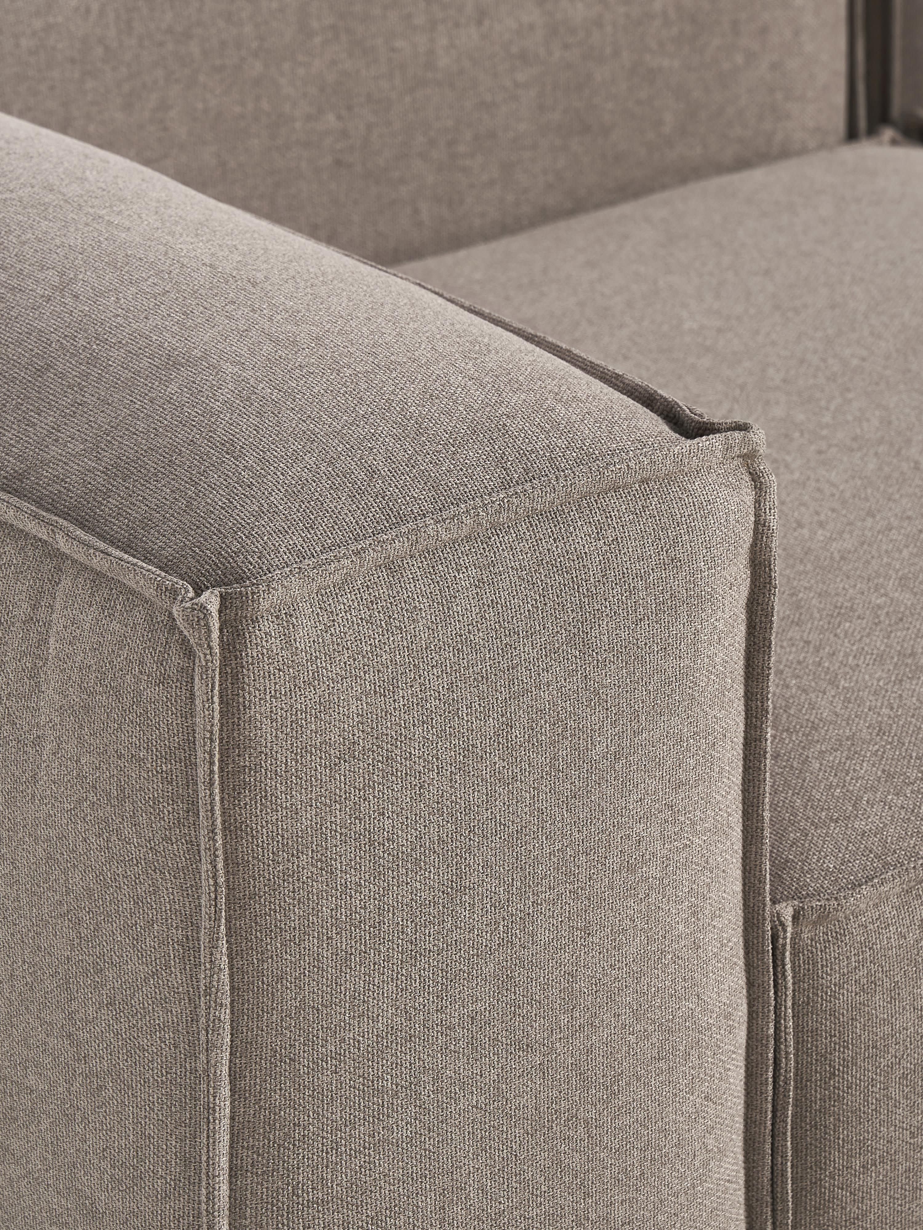 Modulaire bank Lennon (4-zits) met poef (links/rechts)