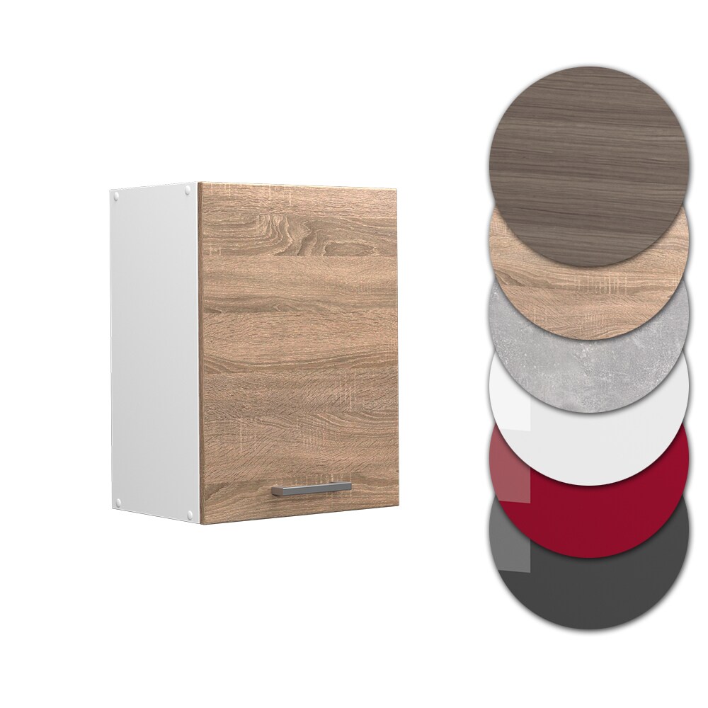 Vicco Hängeschrank Küchenschrank Küchenzeile R-Line 45 cm Weiß Sonoma Tür Fächer