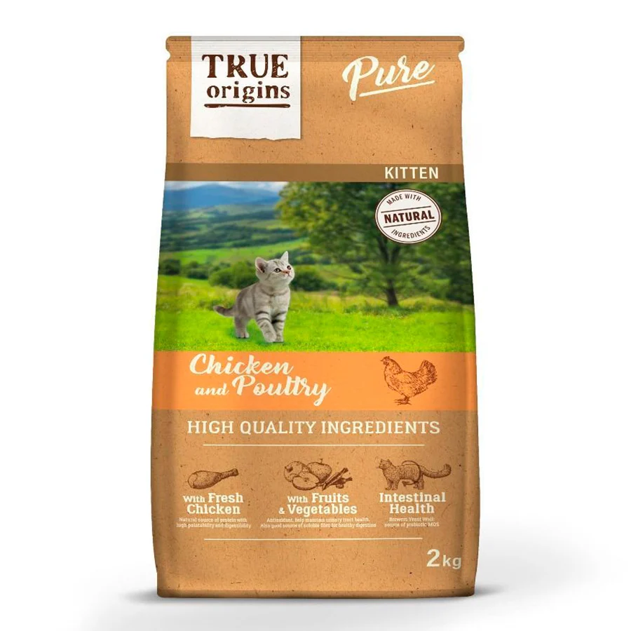 Ração para Gatos True Origins Pure Kitten com Frango, 300g