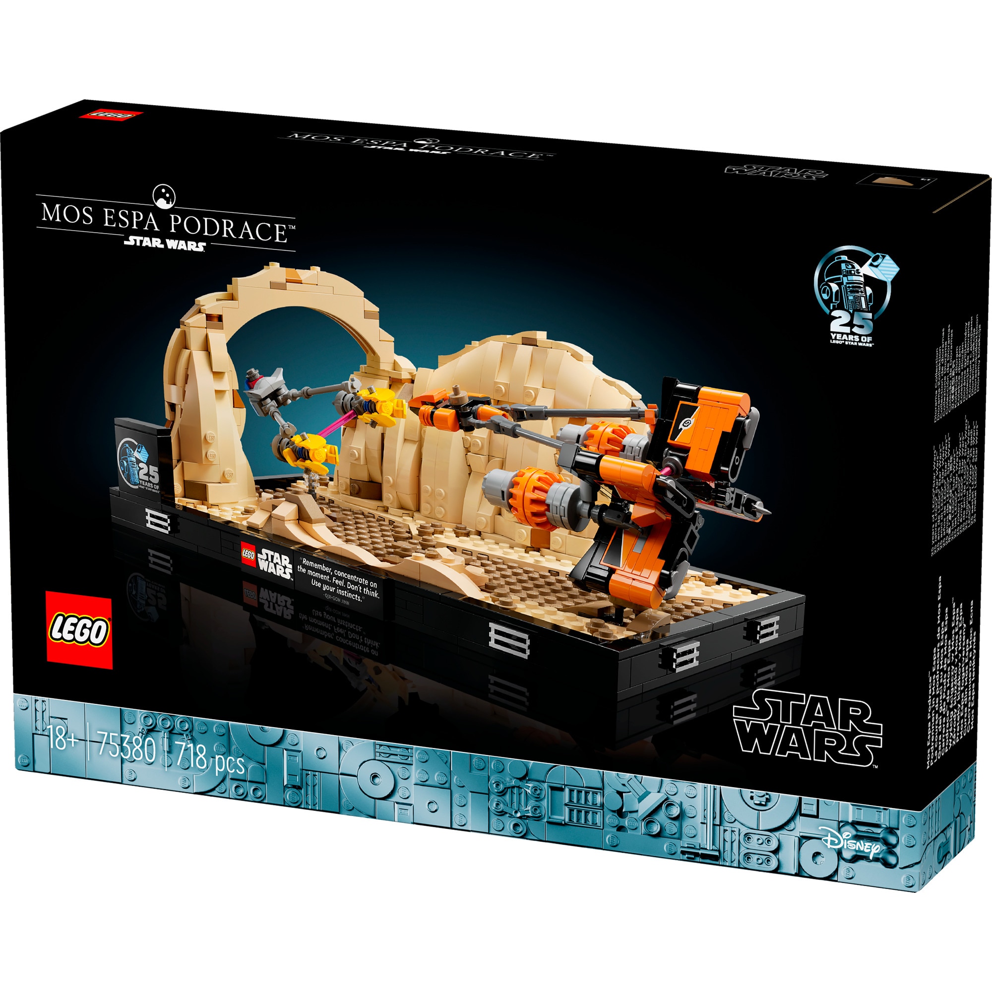 LEGO Konstruktionsspielzeug Star Wars Podrennen in Mos Espa - Diorama