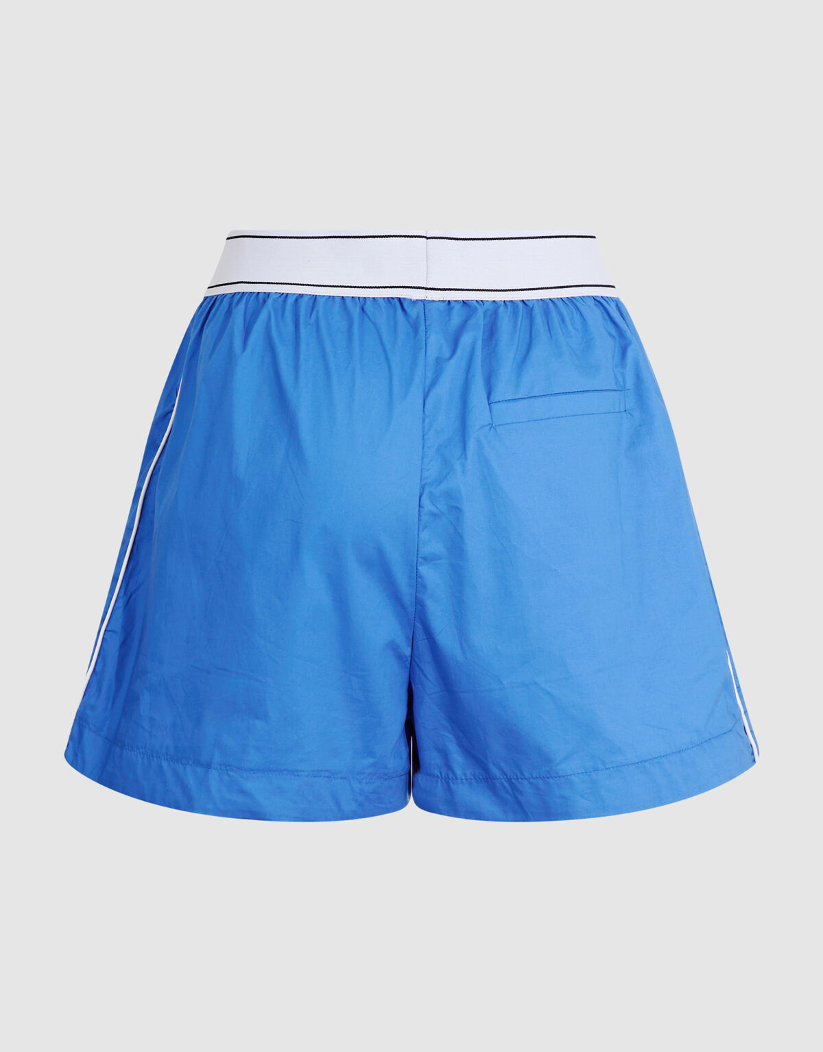 Poplin Short Blauw