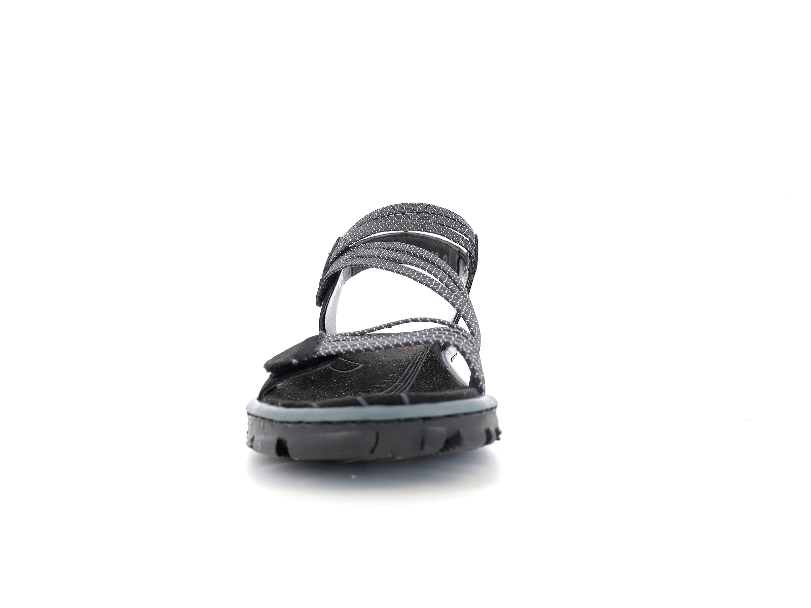 Rieker-68871 Matières combinées Noir