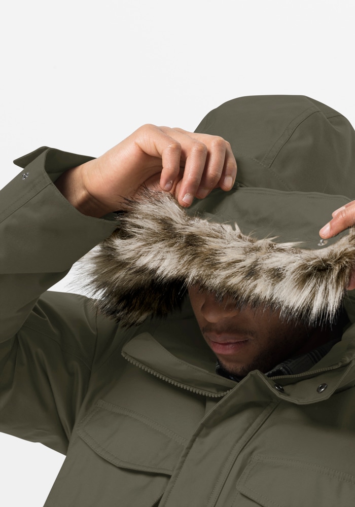 Jack Wolfskin Funktionsparka »WINTERFROST DOWN PARKA M« mit Kapuze