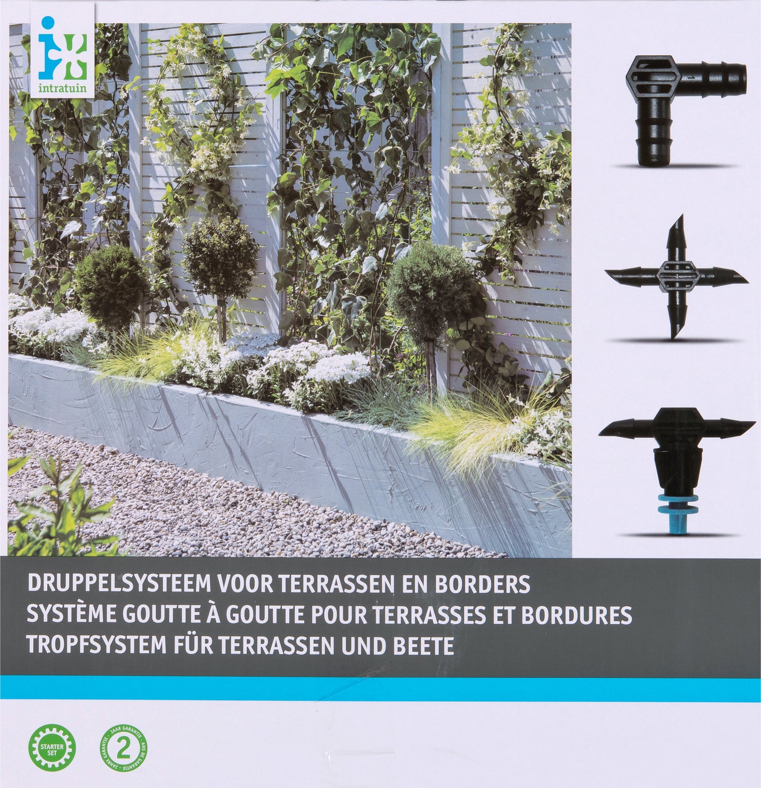 Intratuin druppelsysteem voor terras en borders