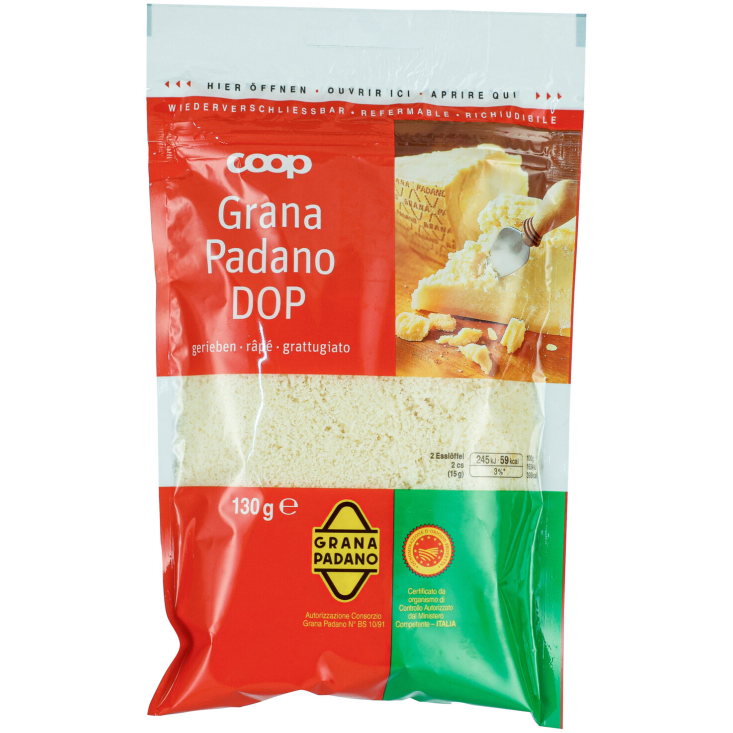 Grana Padano Reibkäse -