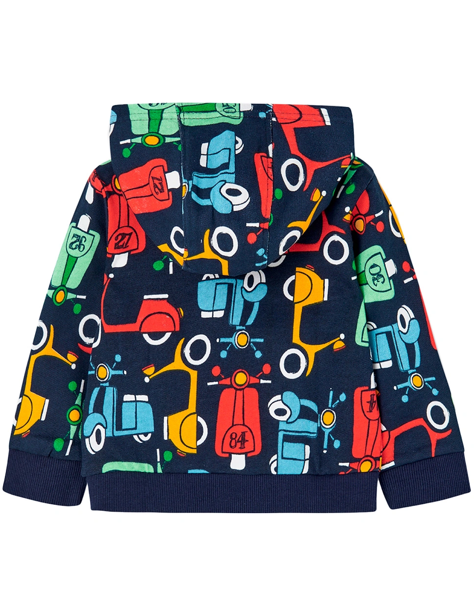 Kapuzen-Sweatjacke ROLL ON AOP in bunt