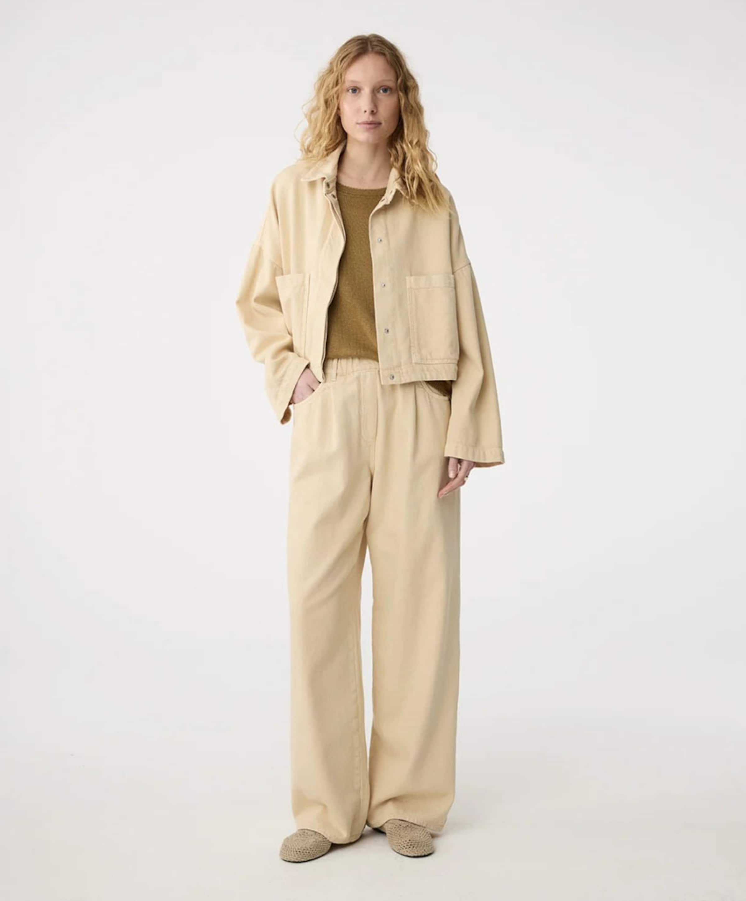 Knit-ted Dames jas beige
