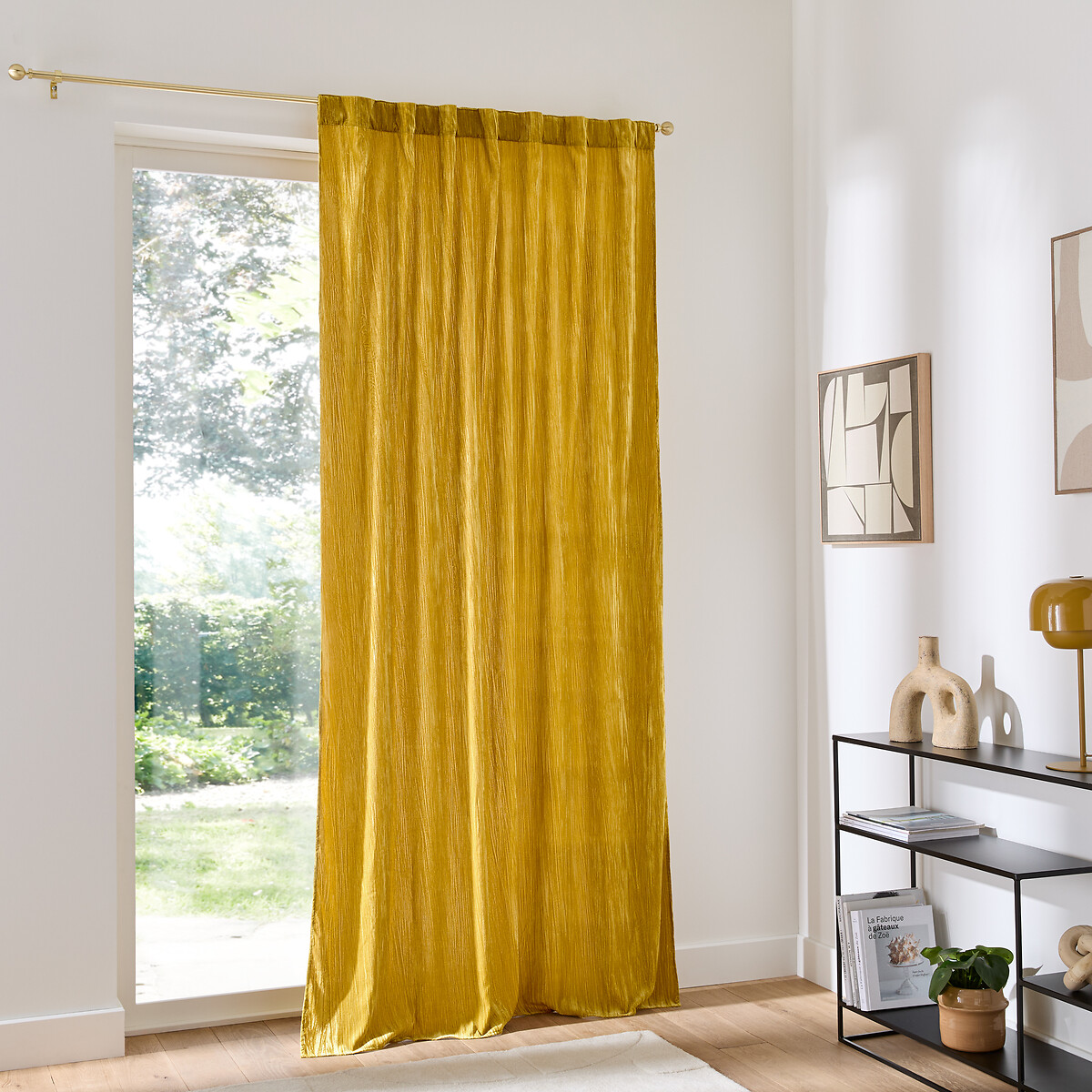 LA REDOUTE INTERIEURS<br>Cortina de veludo com argolas ocultas, Susana