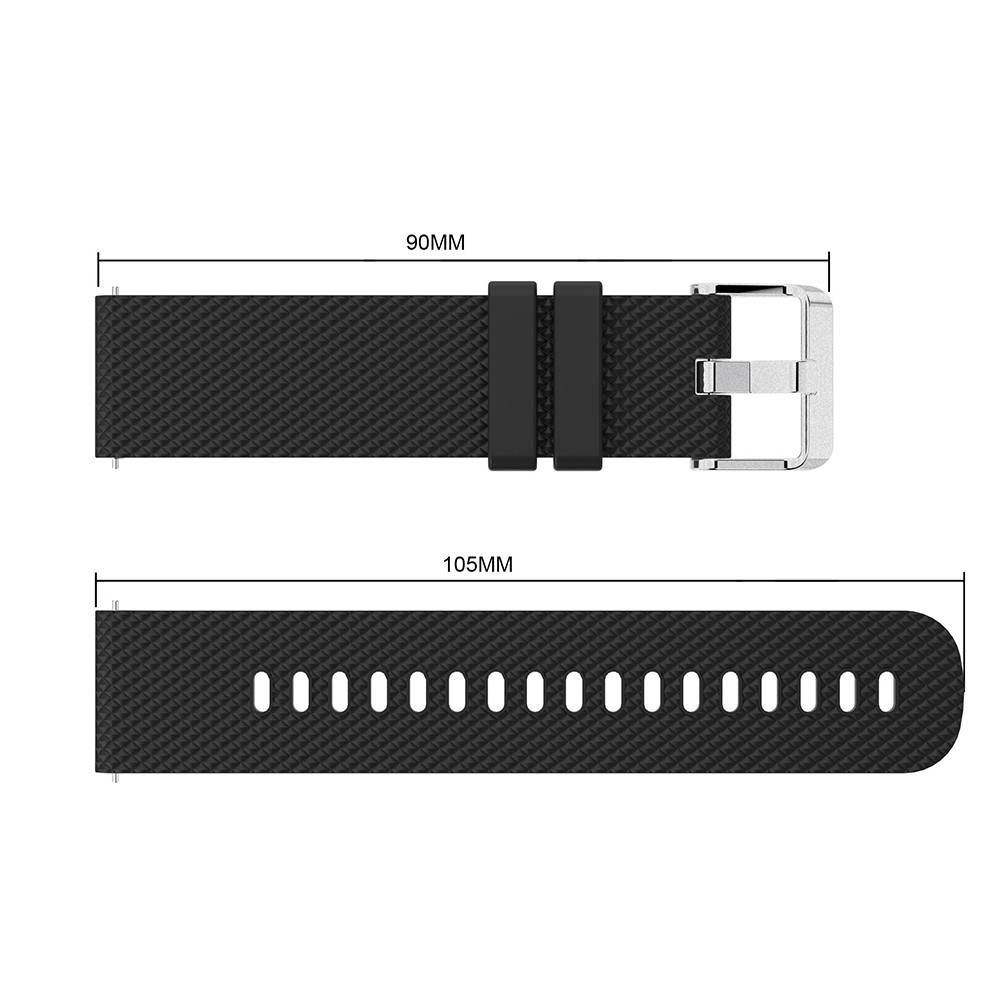Haylou Sport Silikon Armband mit 20mm Stegbreite - Schwarz