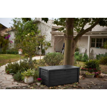 Keter kussenbox Brightwood antraciet 455L