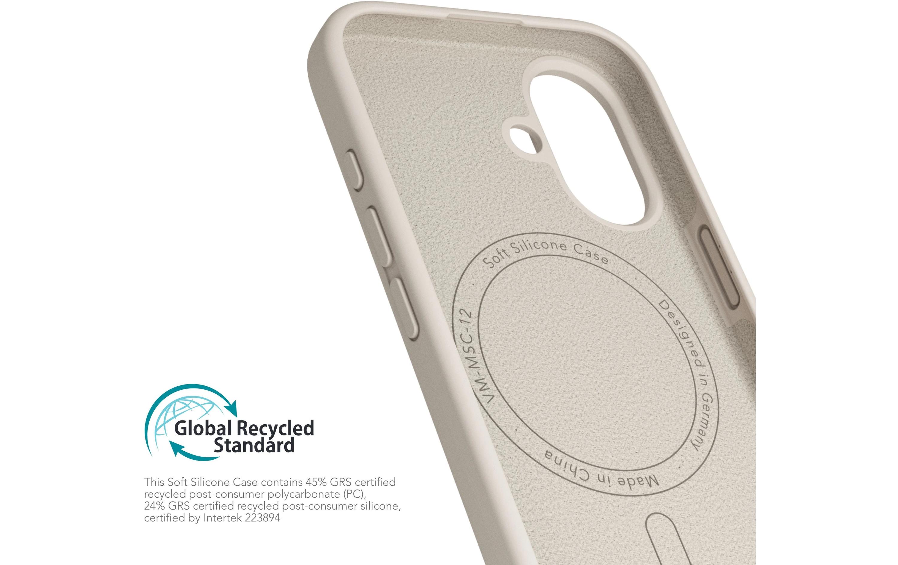 Back Cover Soft Silicone iPhone 16 Plus CreamSilicone Backcover für das Apple iPhone 16 Plus