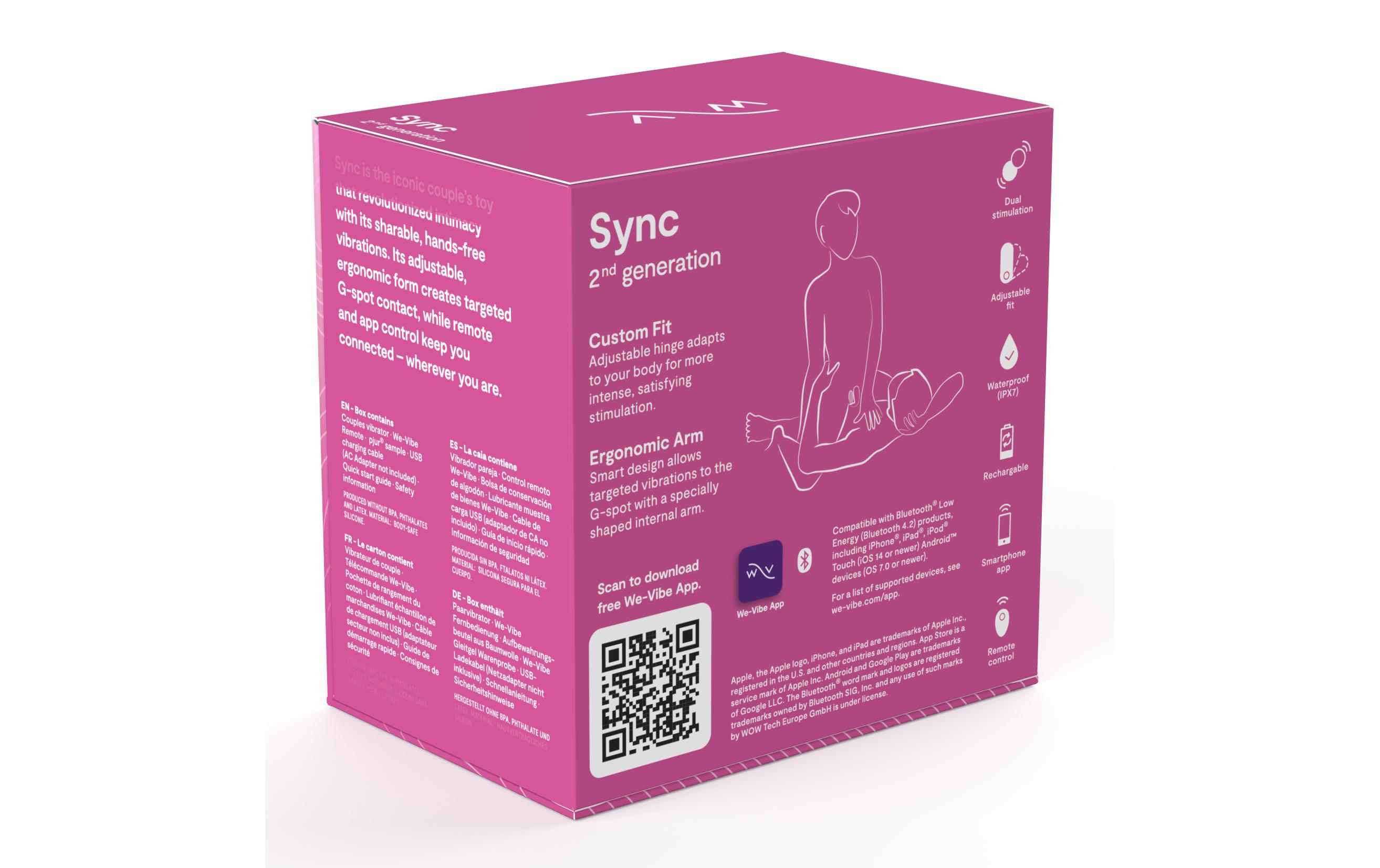 Paarvibrator Sync Lite pinkSexspielzeug für einzigartige Momente zu zweit