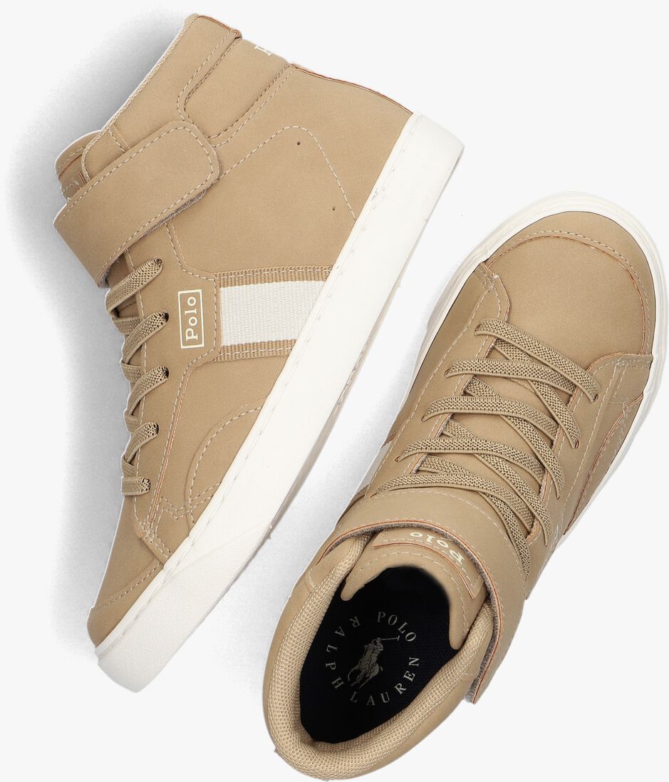 POLO RALPH LAUREN beige polo ralph lauren hoge sneaker court mid ps
