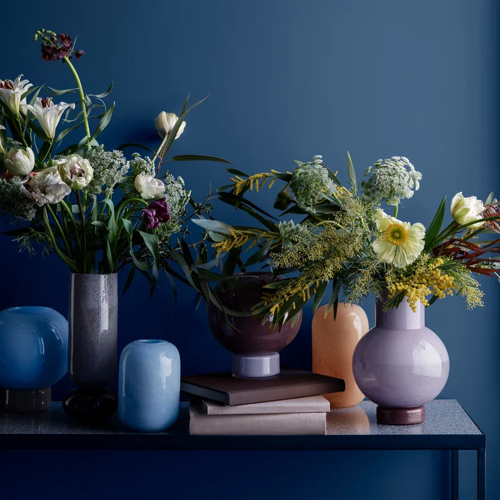 Broste Copenhagen - Kai Vase, H 21,5 cm, sheepskin dusty peach