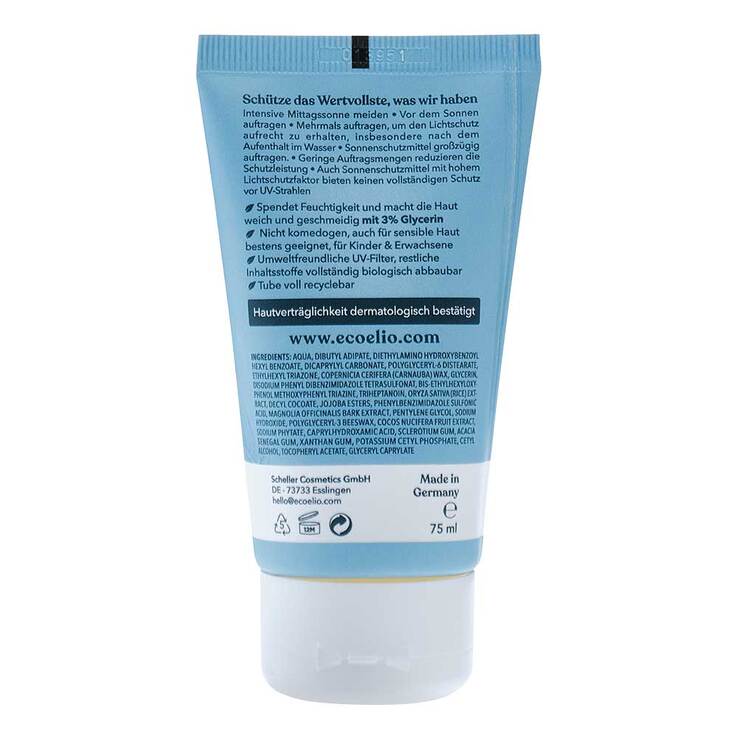 Eco Elio Alles Routine Sonnencreme LSF 50 + , 75 ml