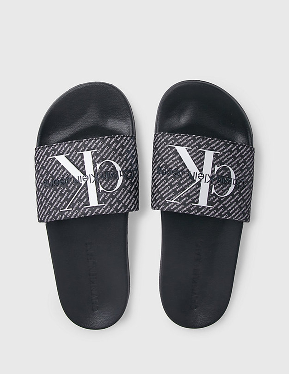 calvin klein Claquettes homme slide aop black