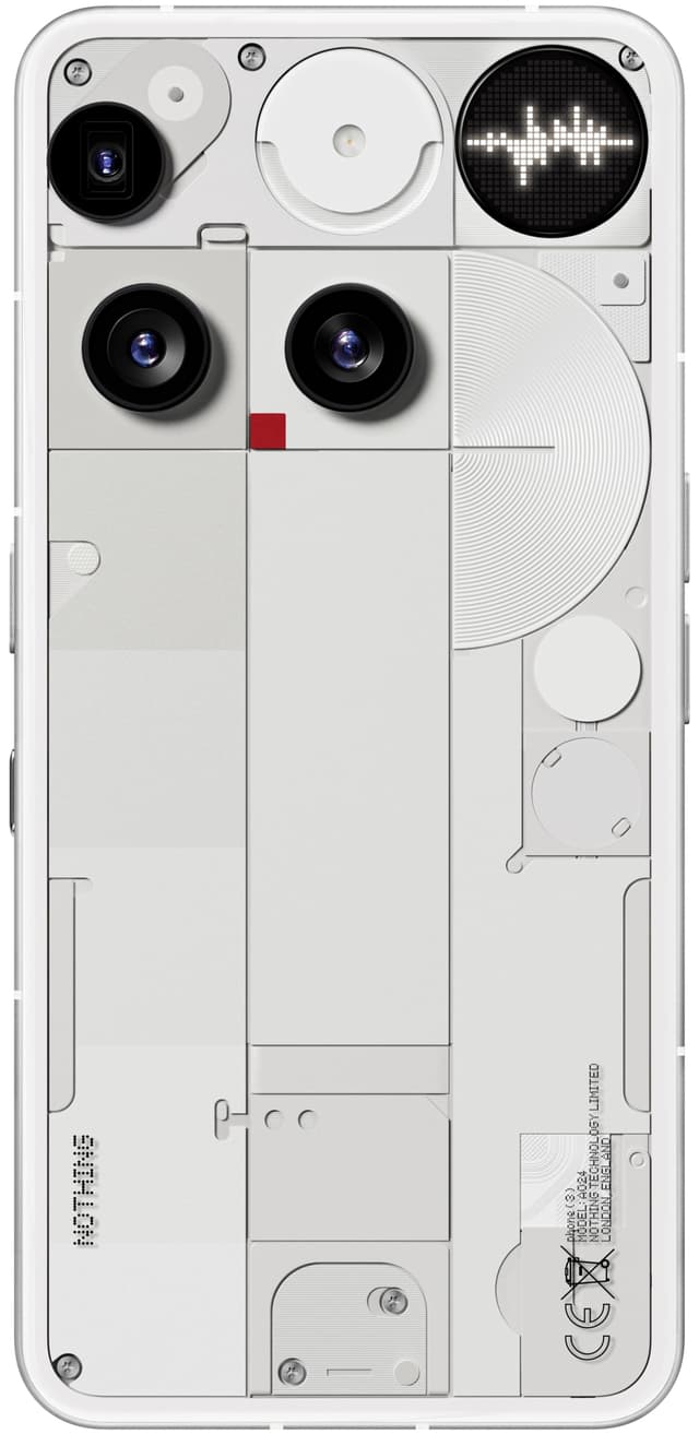 Nothing Phone (3) smartphone 12/256 (hvid)