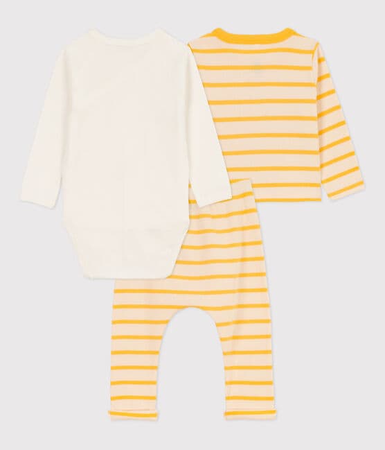 Ensemble à rayure marinière en coton bébé