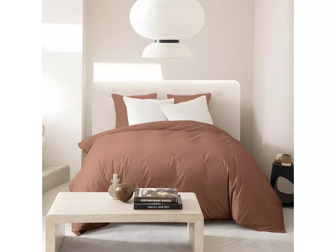 Verdo - Tête de lit en tissu chenille 160cm - Écru
