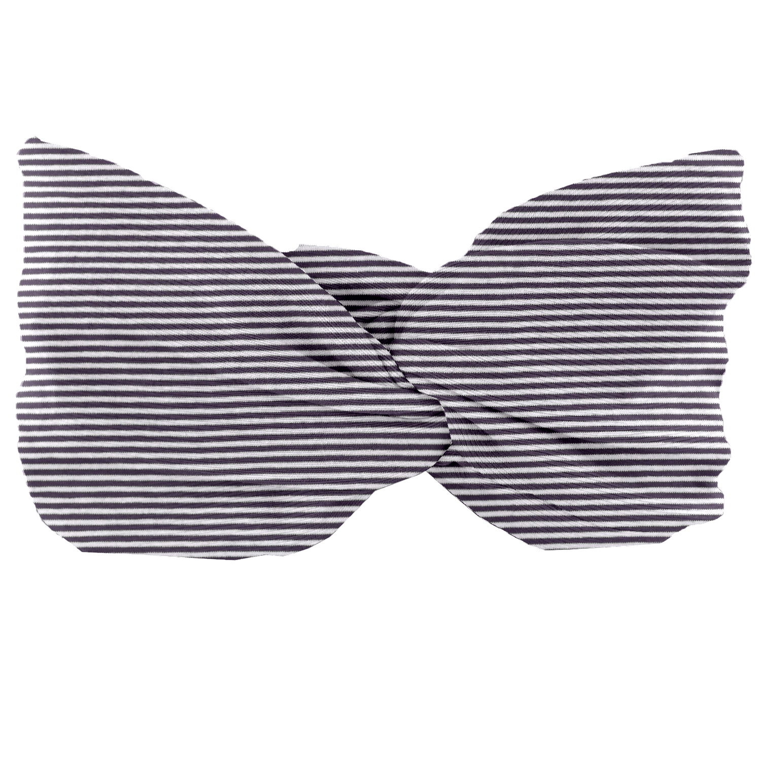 Bandeau Jersey Croisé Enfant Rayé Marine