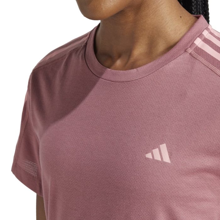 adidas Dame T-shirts Own The Run E 3-Stripes T-shirt Rød