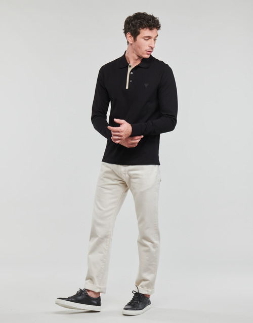 Guess - STU LS POLO - Noir