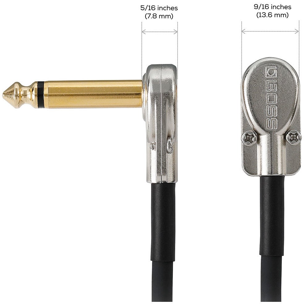 Boss BPC-8 patchkabel met Slimline pancake pluggen 20cm