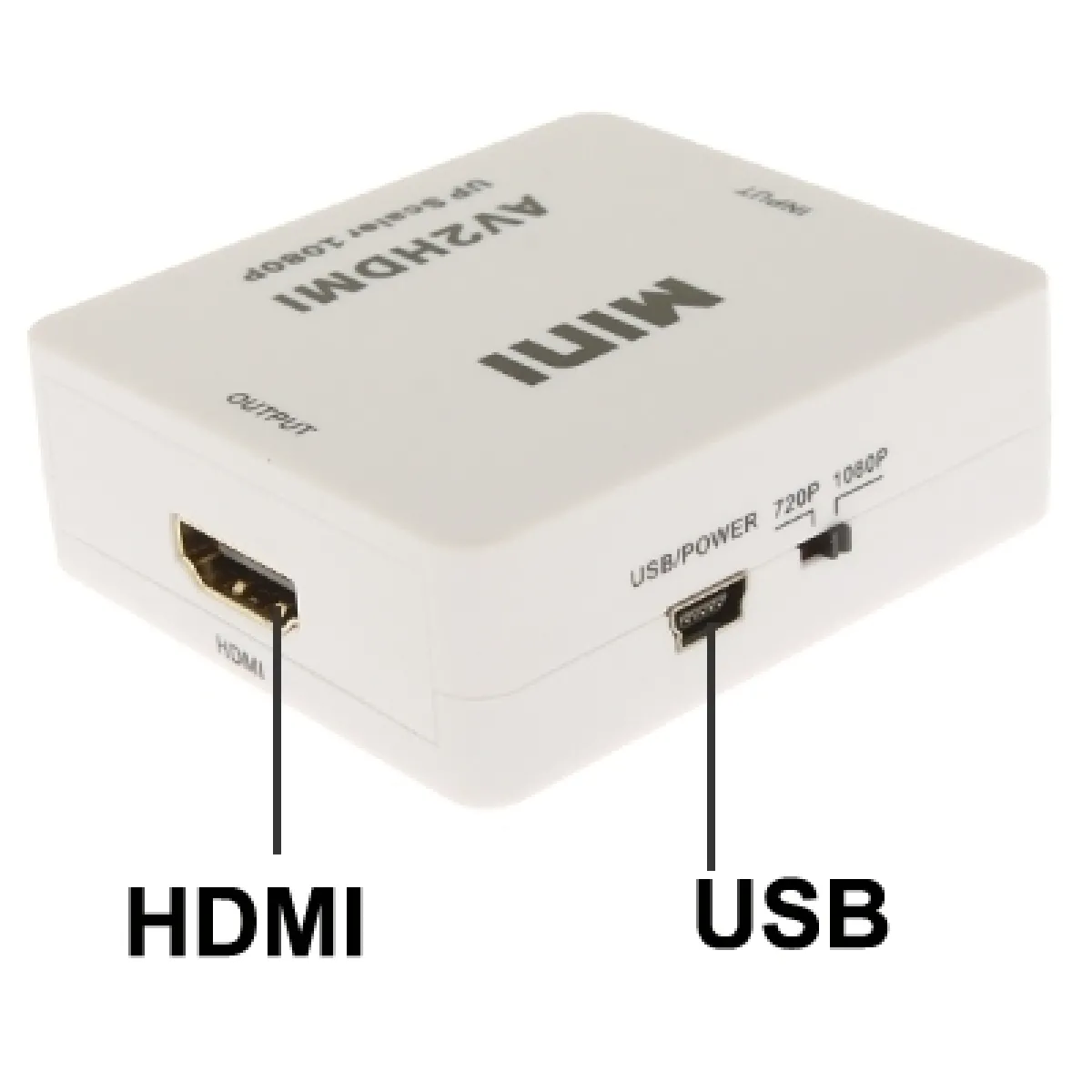Wewoo Mini HDMI Vers CVBS/L+R