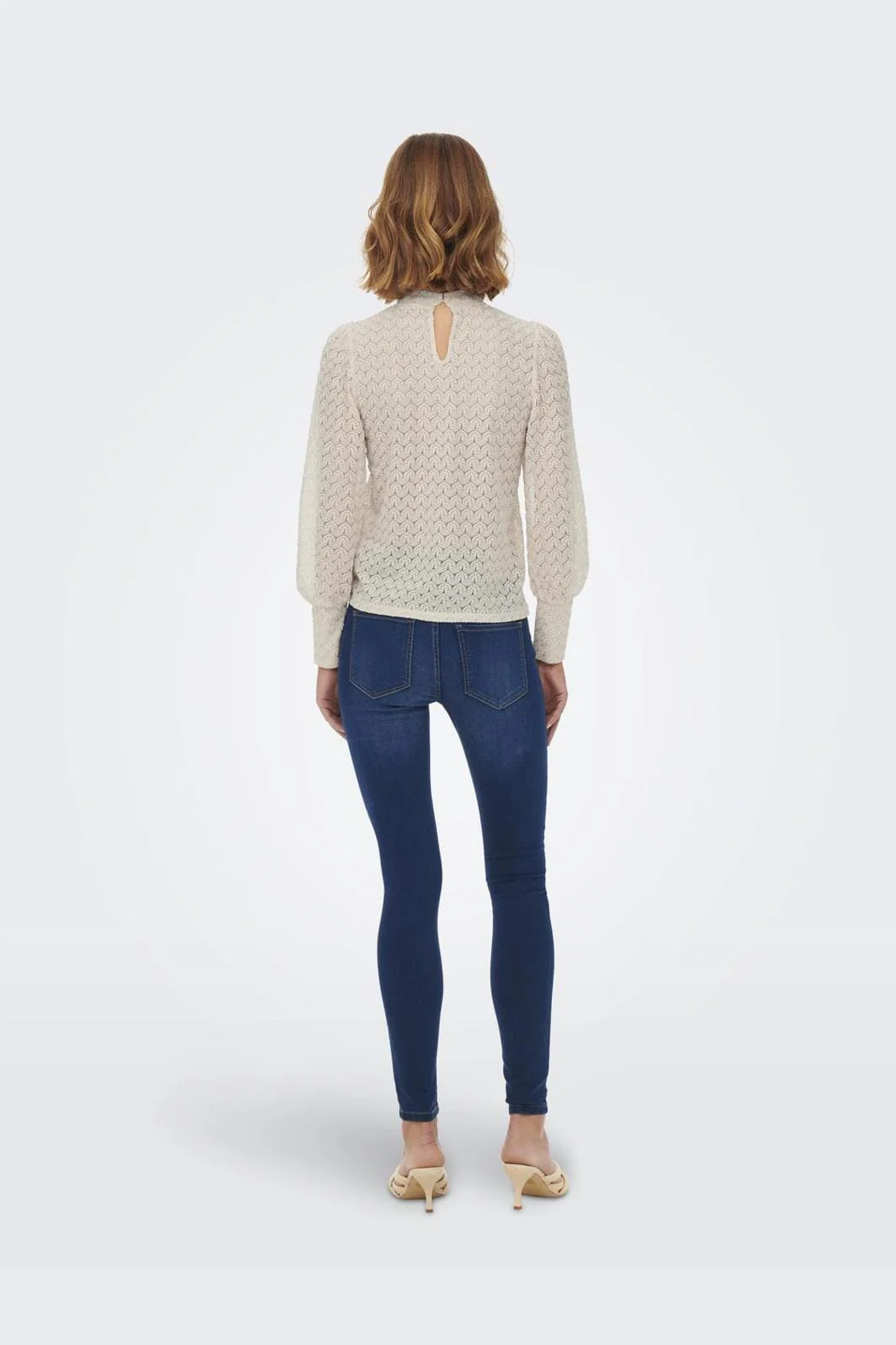 JDY JDYavery L/S Lace Top 4048744 sandshell