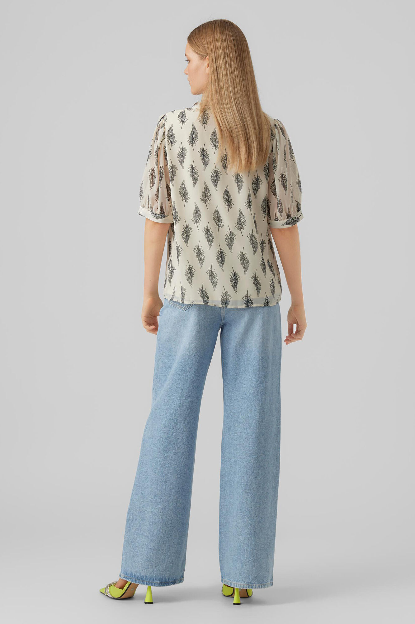 Blusa de manga 2/4 - Cinza