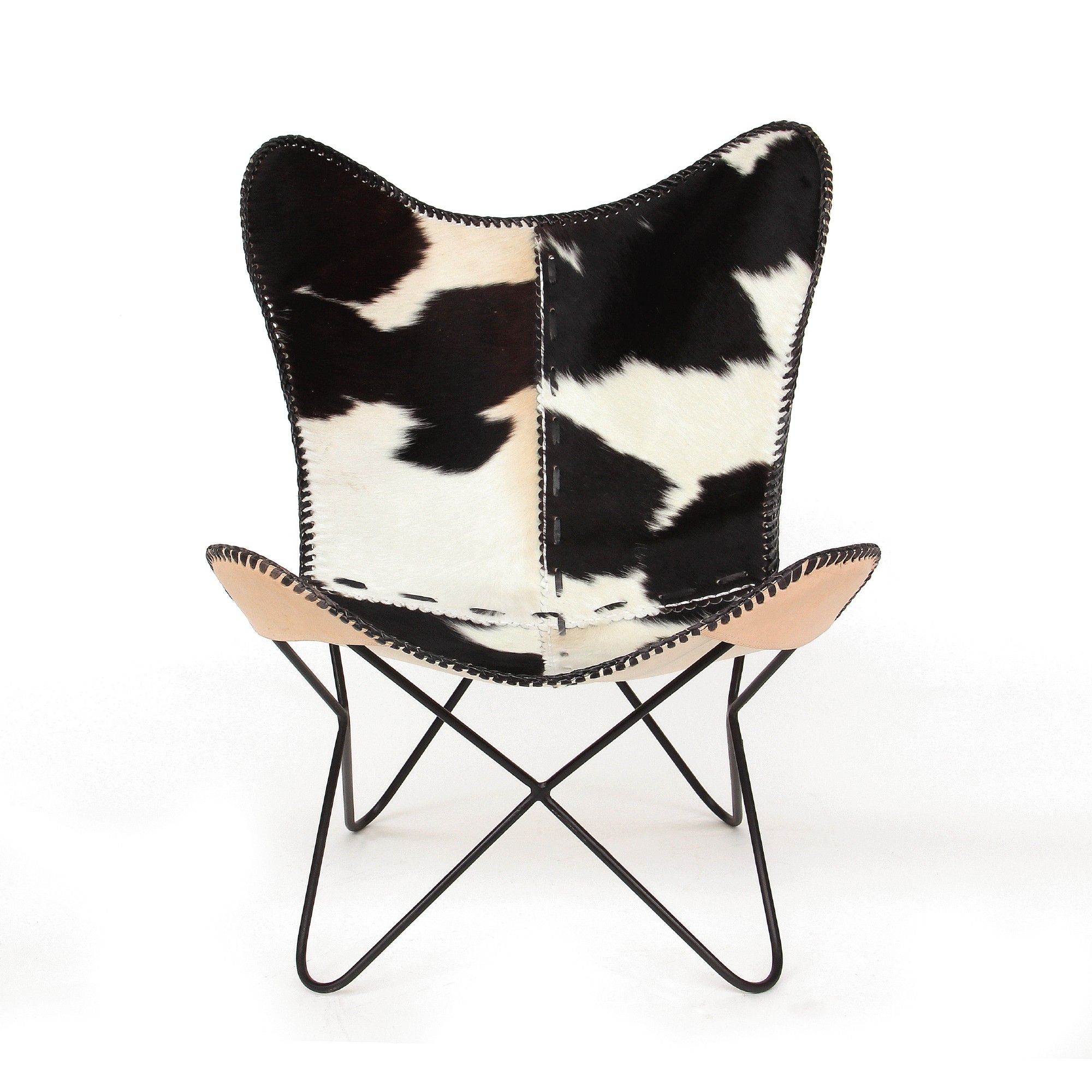 Lounger 'Sam', schwarz-weiß, T 70 cm, B 76 cm, H 92 cm von fischer's lagerhaus