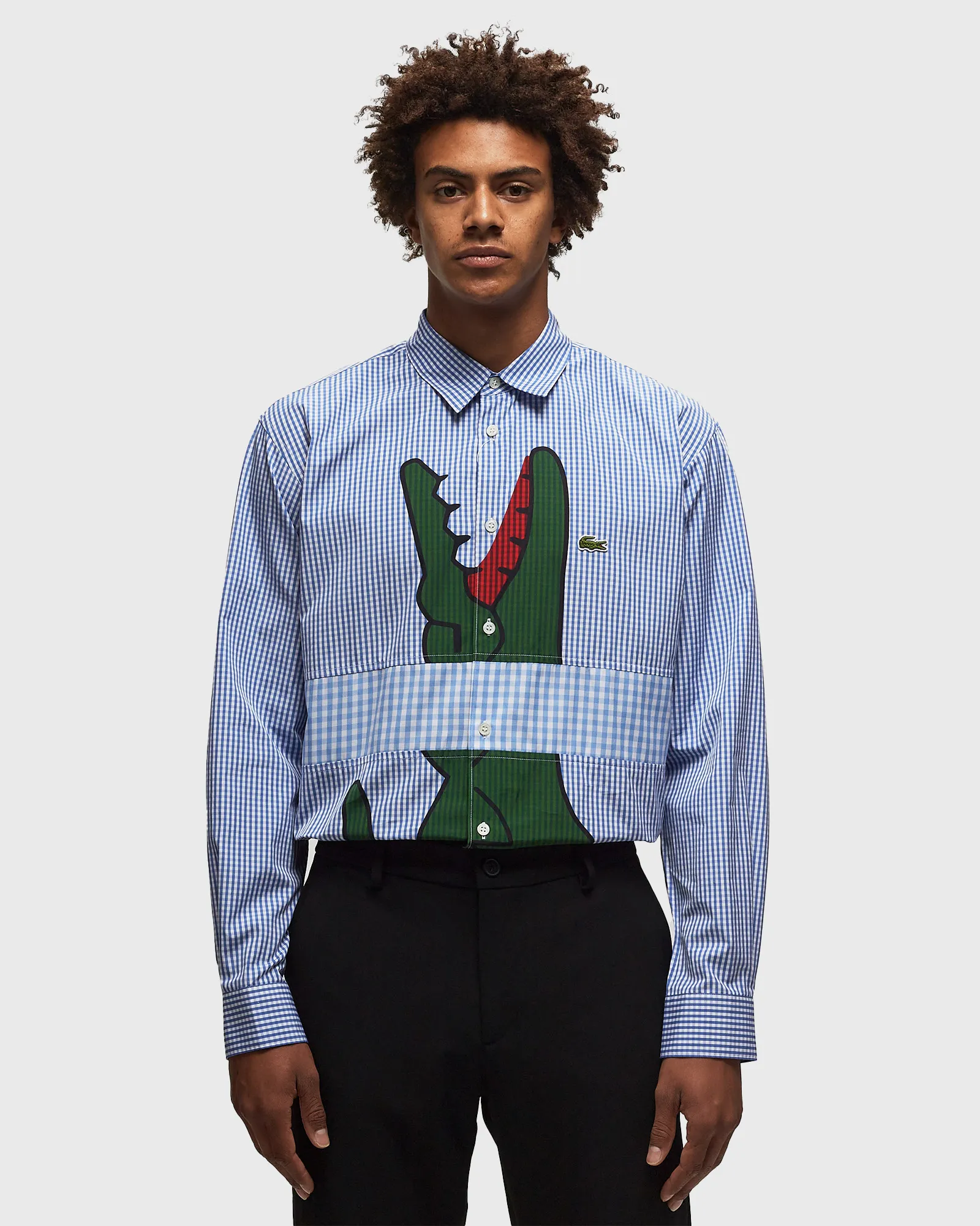 Comme des Garçons Shirt  X LACOSTE WOVEN SHIRT