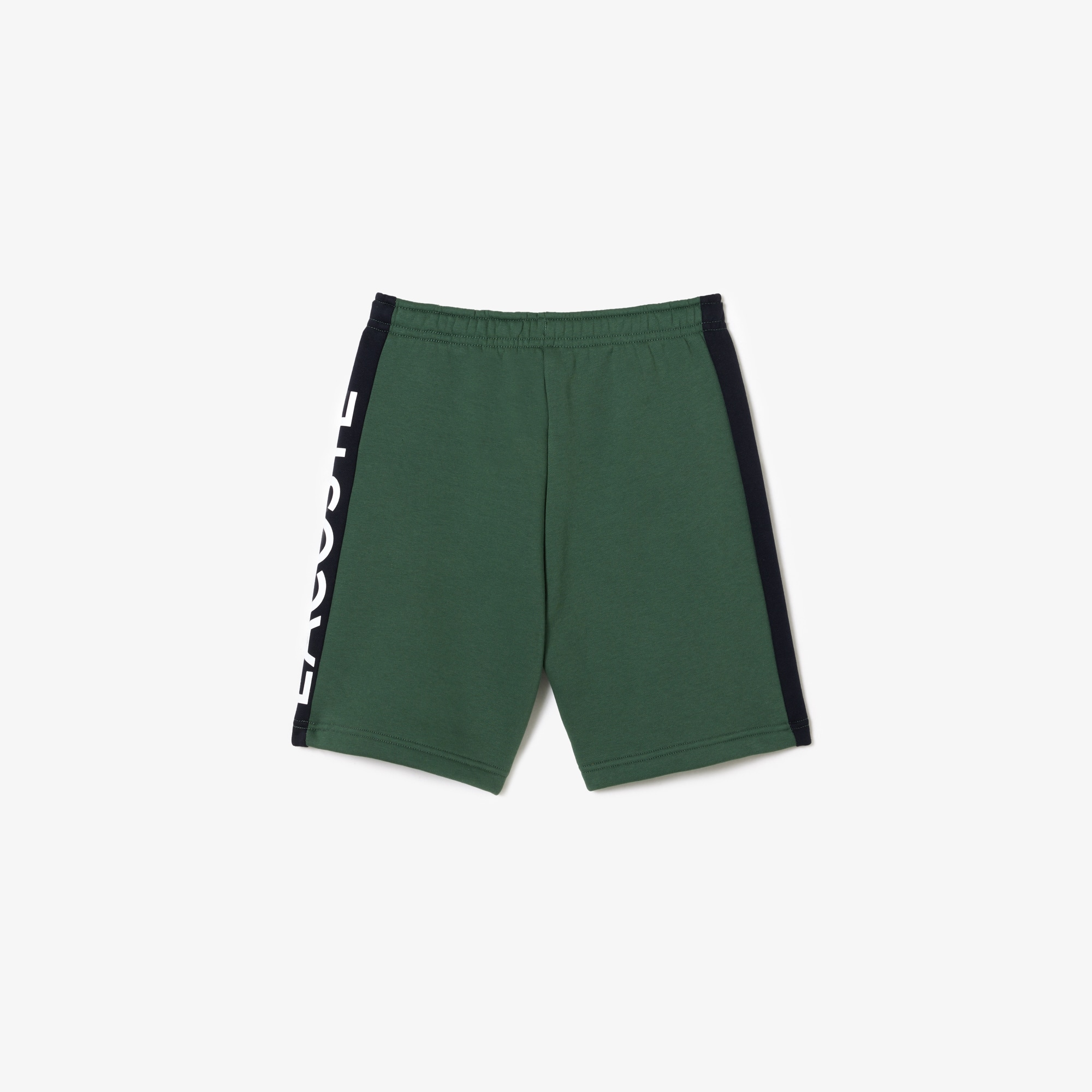 Short enfant Lacoste à bandes colorées en coton biologique Pantalons & Shorts - Vert - Lacoste - Enfant