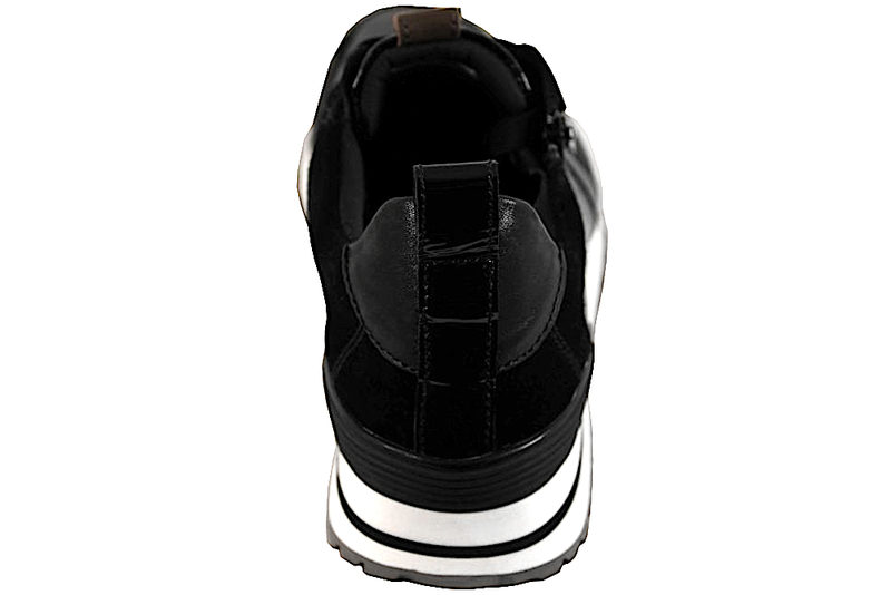GREEN COMFORT FREENESS SNEAKERS I SORT PRÆGET SKIND