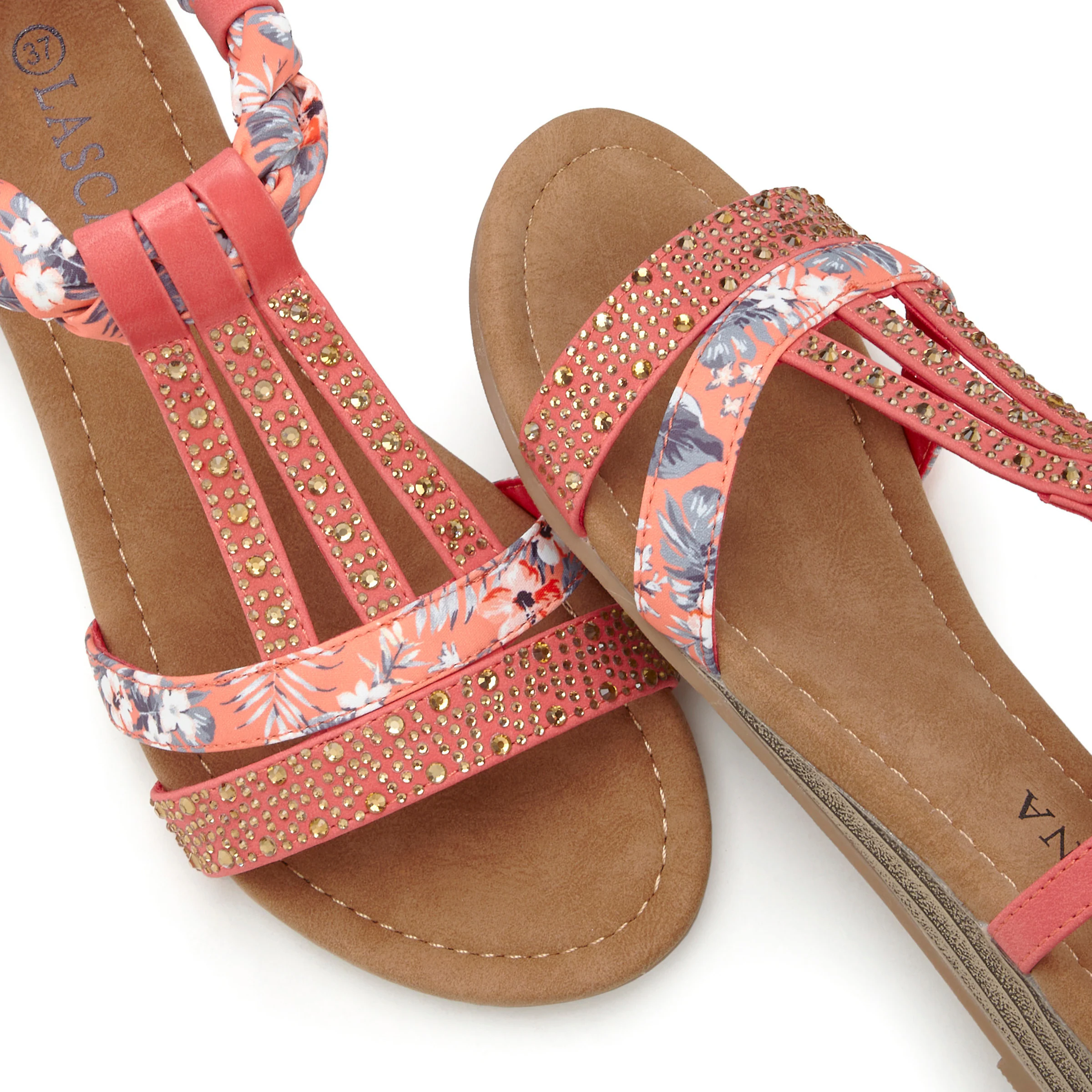 LASCANA Sandale in rot