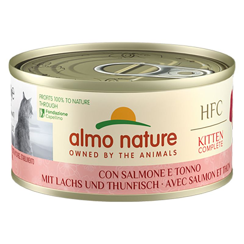 Lot Almo Nature HFC Complete Kitten 24 x 70 g pour chaton