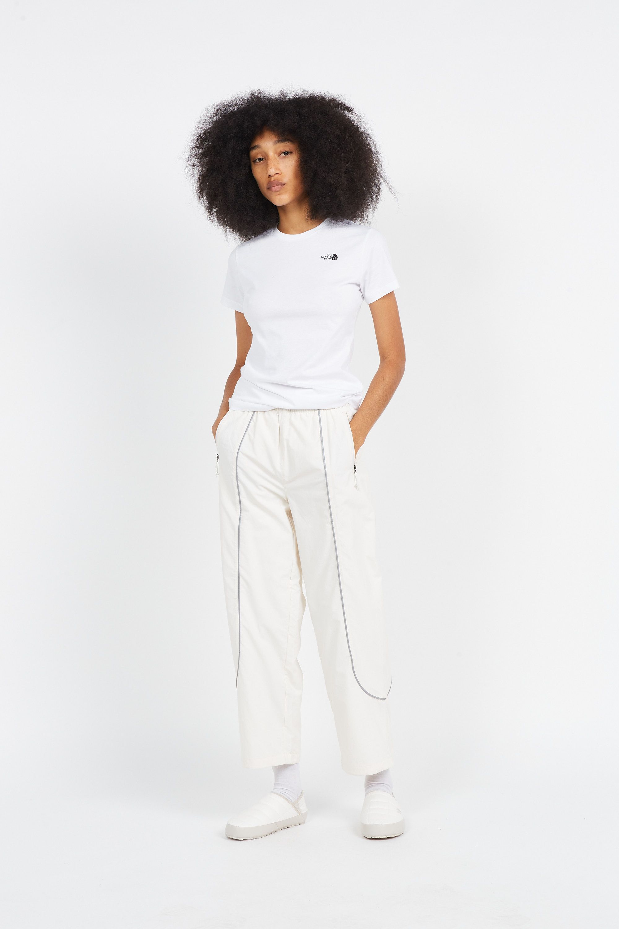 THE NORTH FACE T-shirt W S/S SIMPLE DOME TEE Blanc