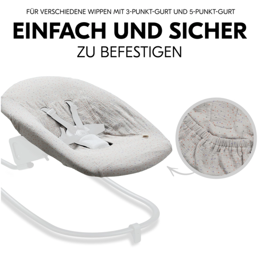 hauck Bezug für Babywippe Baby Bouncer Beige Dots
