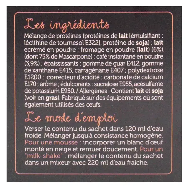 Protifast Entremet Hyperprotéiné Tiramisu 7 sachets