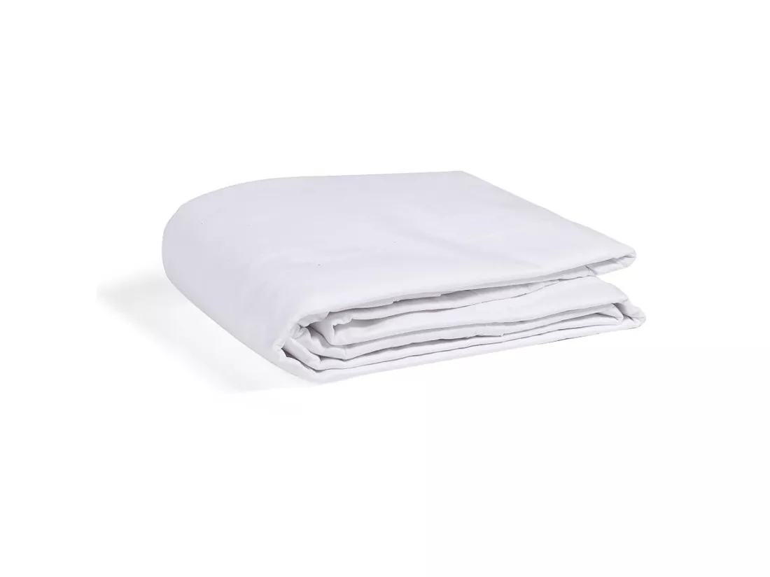 Housse de couette blanche 100% coton 140x200