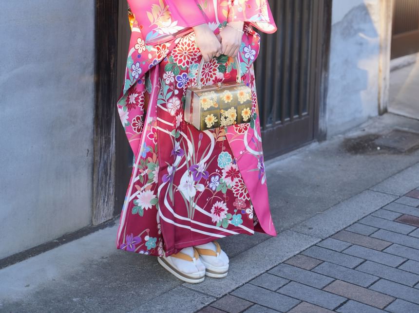 Bloomsoon - Print Kimono Robe / Accessoire / Set