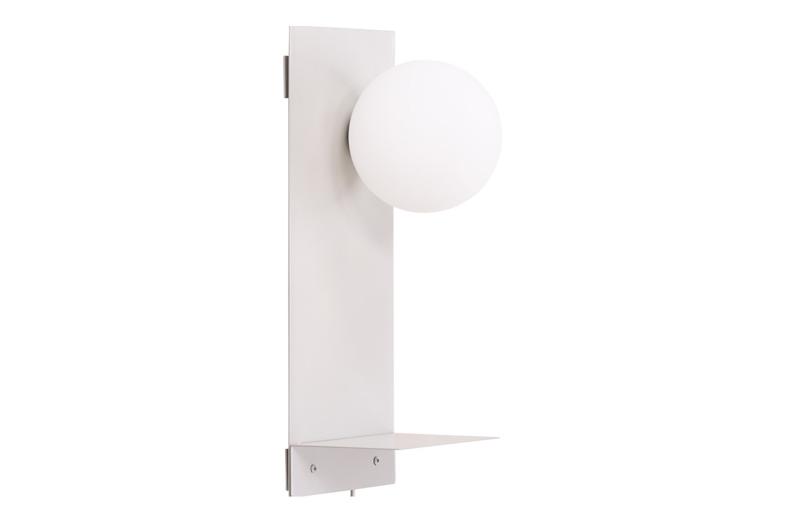 Troyes vegglampe Hvit/hvitt glass