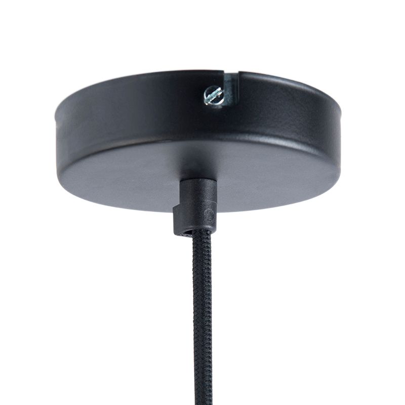Smart industriële hanglamp zwart met goud 50 cm incl. Wifi G125 - Magna Eco