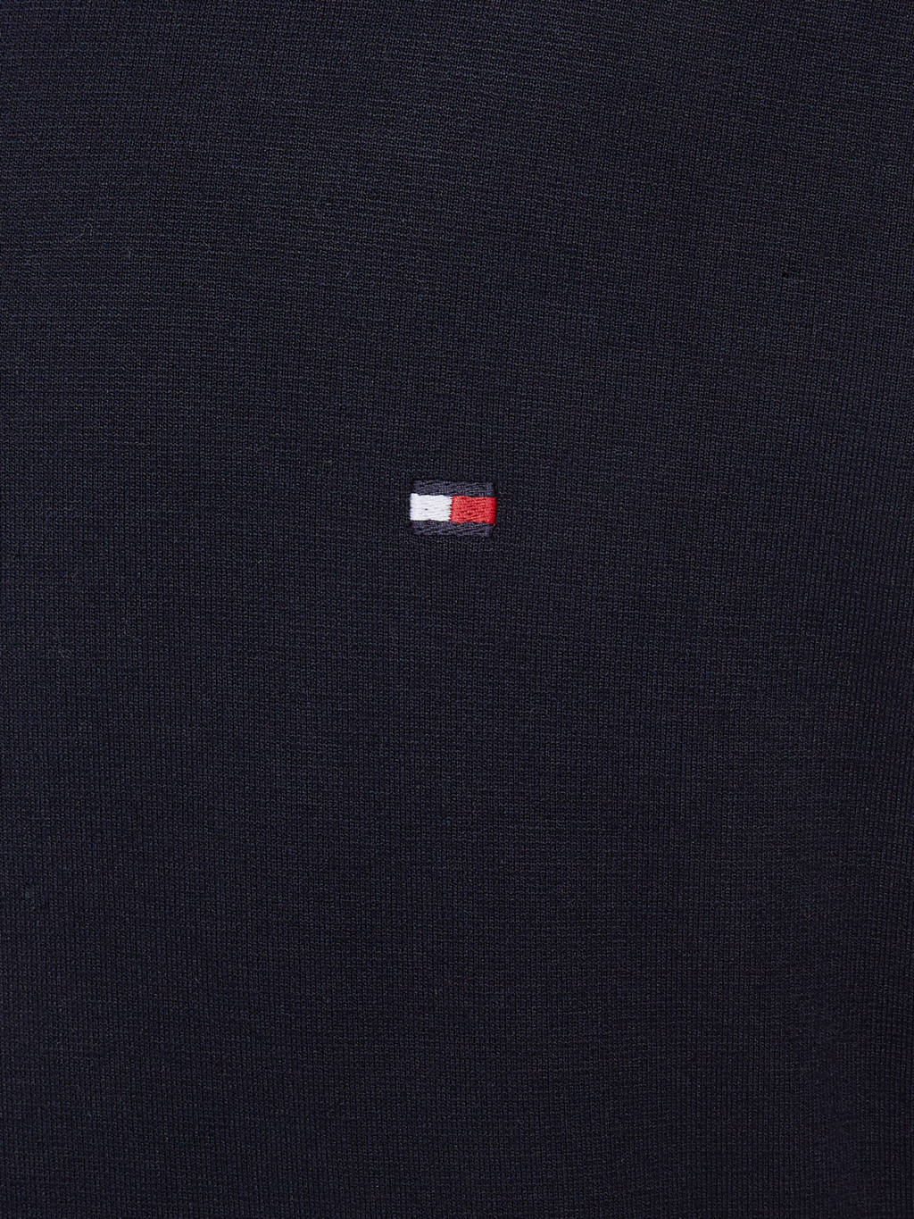 Tommy Hilfiger hoodie met contrastbies donkerblauw/rood