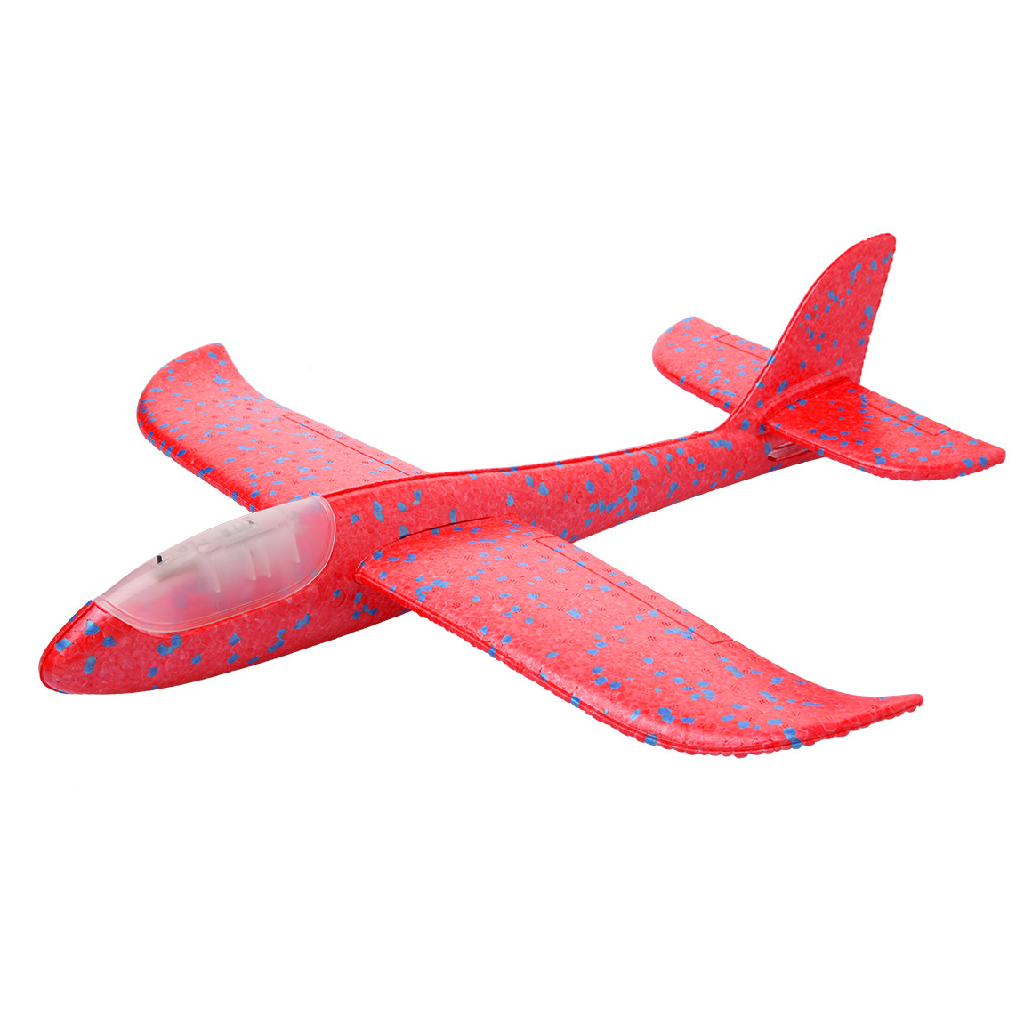 Topolino LED Flugzeug zum Werfen rot