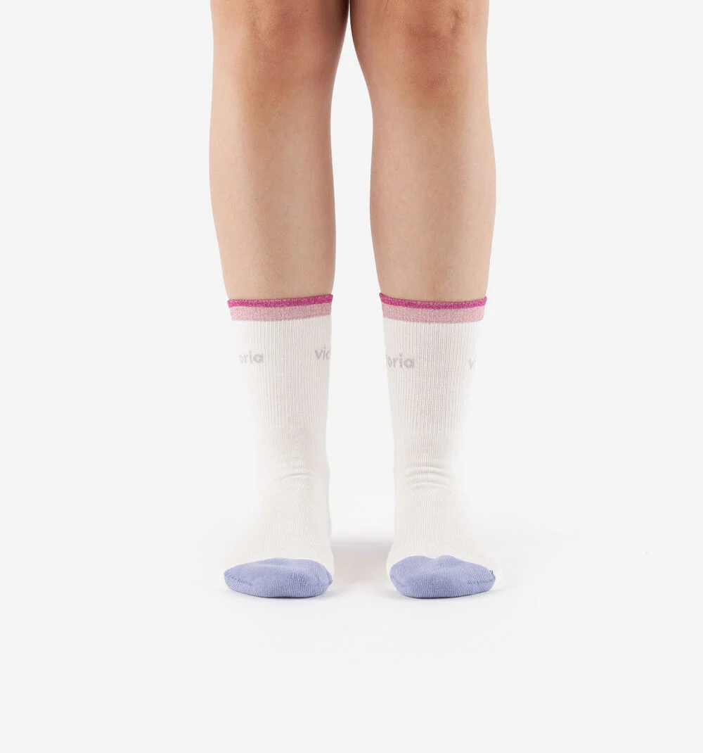 CHAUSSETTES LUREXFUCSIA