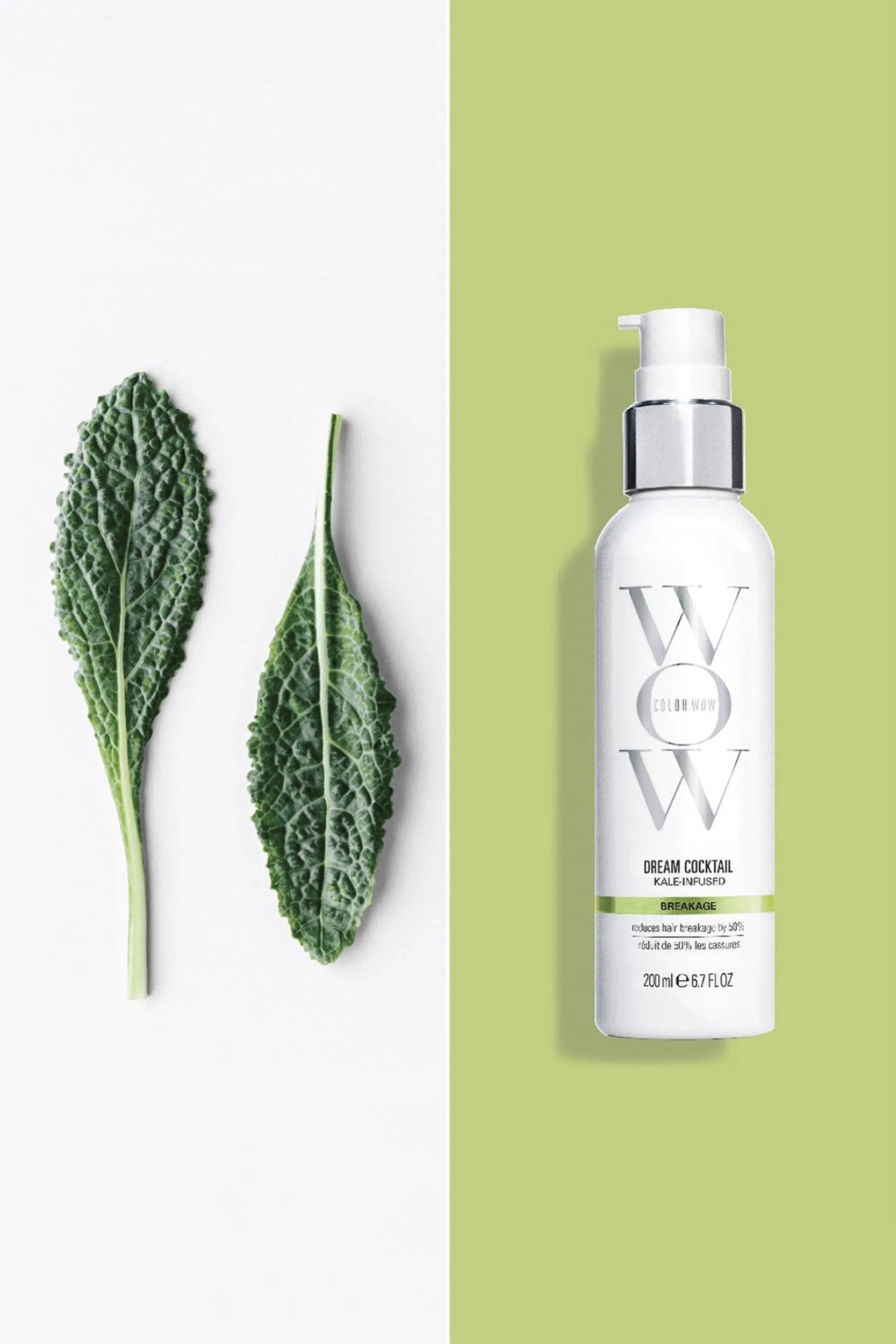 COLOR WOW Soin sans rinçage pour cheveux abîmés Kale Cocktail-200 ml