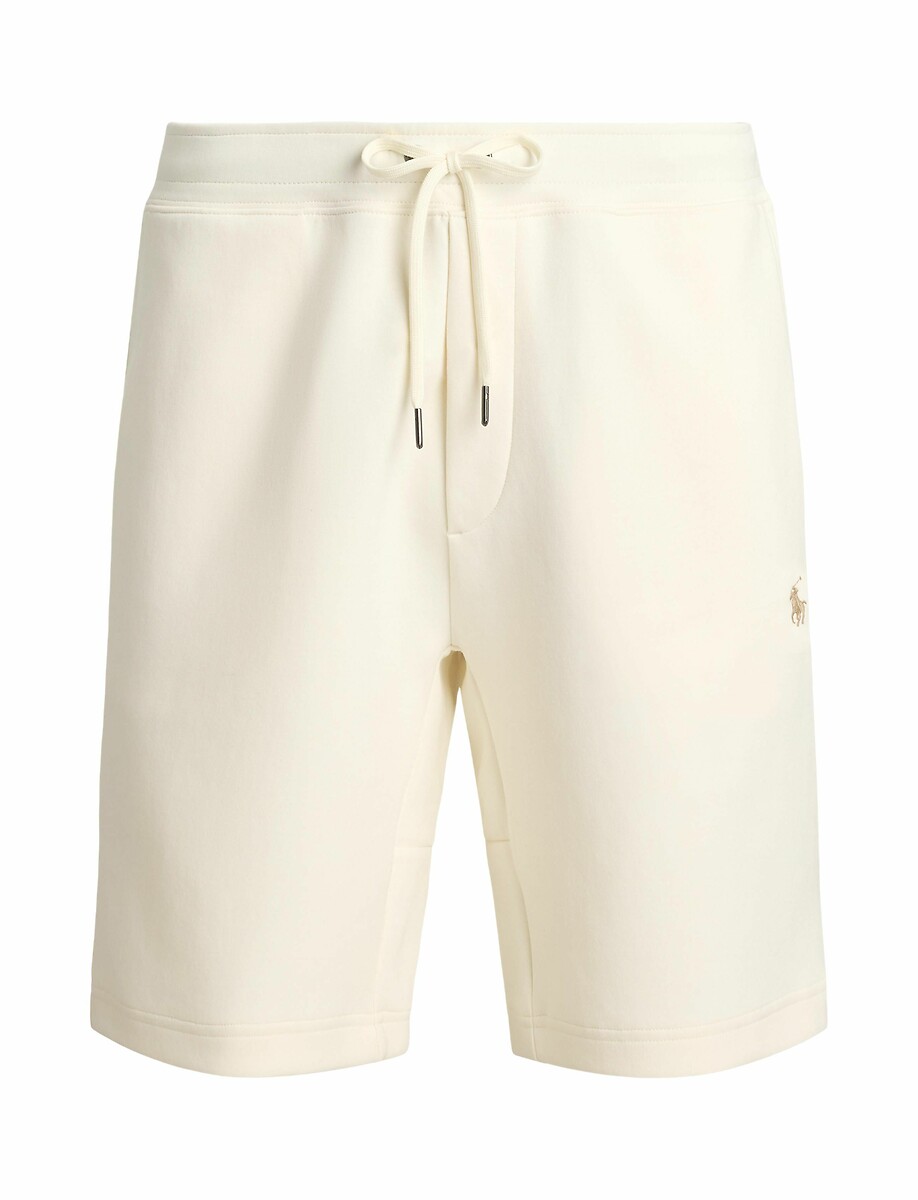 POLO RALPH LAUREN<br>Shorts em tecido de malha dupla, com logotipo bordado